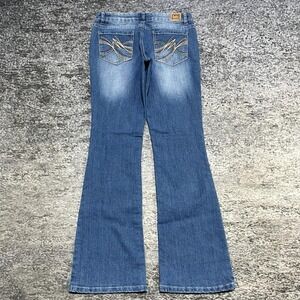 Vintage‎ Y2K Lei Jeans Ashley Low Rise Bootcut Flared Grunge Blue 7 JR (29x31)